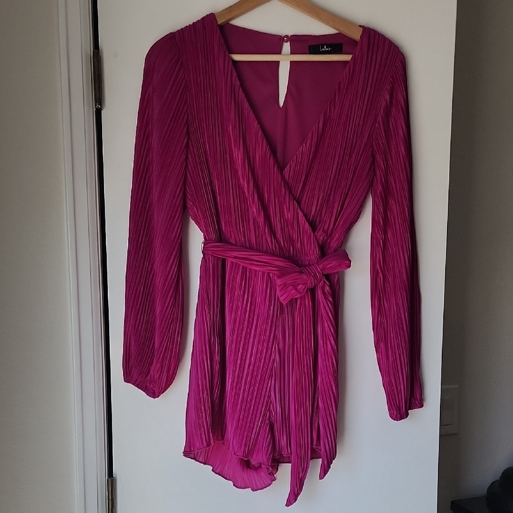 Lulu's Pink Pleated Romper